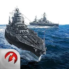 Скачать взломанную World of Warships Blitz War (Ворлд оф Варшипс Блиц Вар)  [МОД Все открыто] - полная версия apk на Андроид