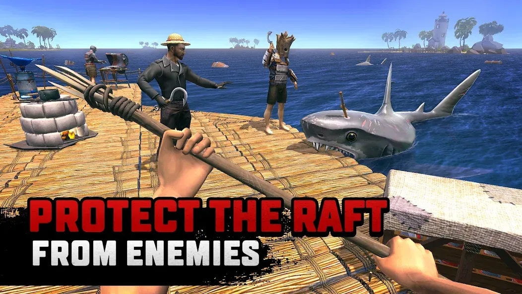 Raft® Survival: Multiplayer (Рафт Сурвивал)  [МОД Много денег] Screenshot 3