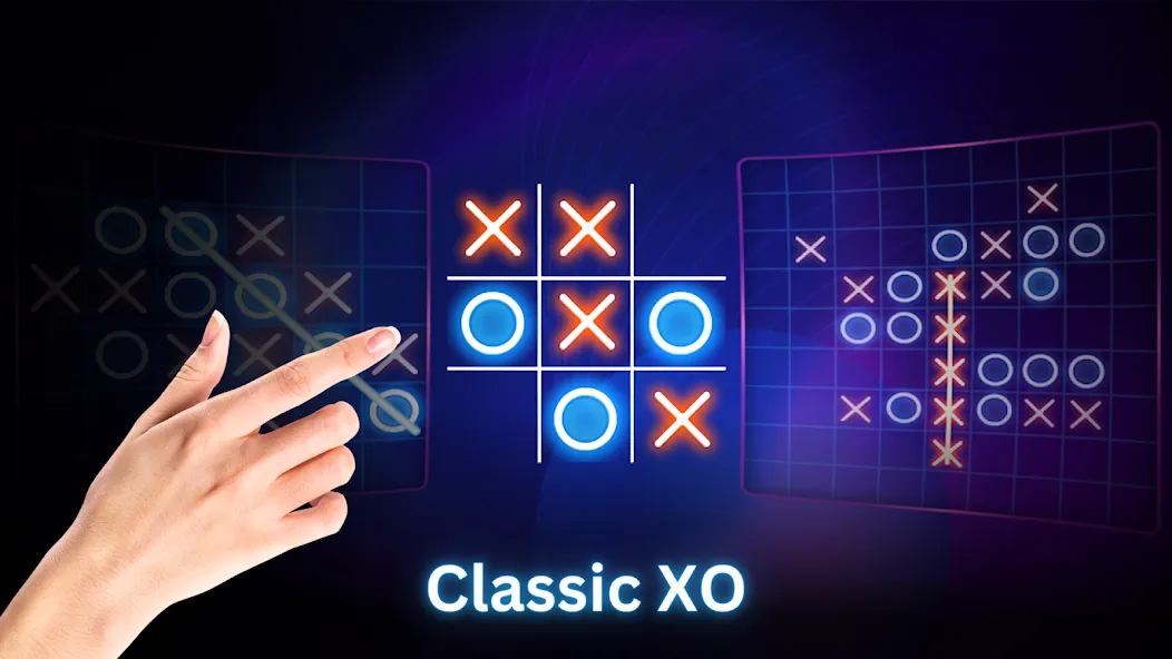 Tic Tac Toe 2 Player: XO Game (Тик Так Тоу 2 игрока)  [МОД Unlocked] Screenshot 2