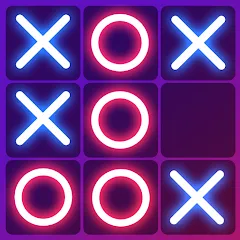 Скачать взломанную Tic Tac Toe 2 Player: XO Game (Тик Так Тоу 2 игрока)  [МОД Unlocked] - полная версия apk на Андроид