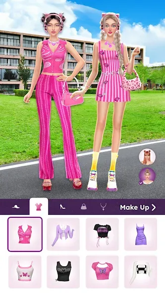 College Dress Up for Girls (Капель Макеовер)  [МОД Бесконечные монеты] Screenshot 2