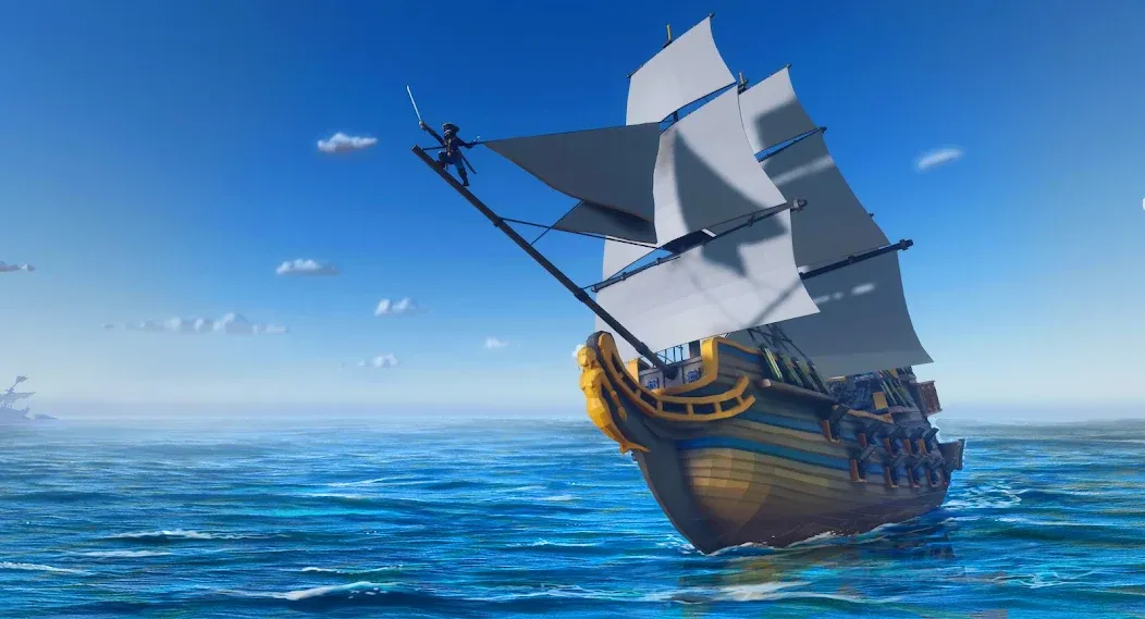 Pirate Polygon Caribbean Sea (Пиратская Полигон Карибское море)  [МОД Много денег] Screenshot 1