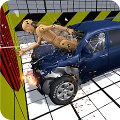 Скачать взломанную Car Crash Test Simulator  [МОД Меню] - последняя версия apk на Андроид