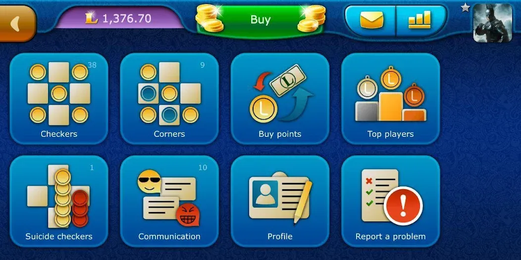 Checkers LiveGames online  [МОД Бесконечные монеты] Screenshot 5