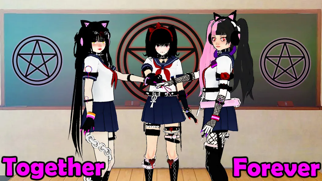 SchoolGirl AI 3D Anime Sandbox (Школьница  3D аниме песочница)  [МОД Menu] Screenshot 2