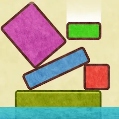 Скачать взломанную Drop Stack Block Stacking Game (Дроп Стэк блочная игра с укладкой блоков)  [МОД Unlocked] - полная версия apk на Андроид