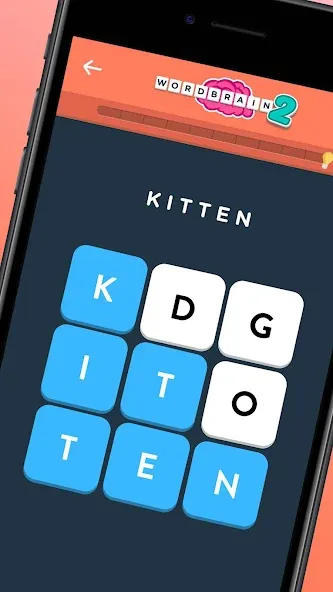 WordBrain 2 - word puzzle game (ВордБрейн 2)  [МОД Бесконечные монеты] Screenshot 1