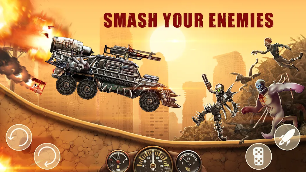 Zombie Hill Racing: Earn Climb (Зомби Хилл Рейсинг)  [МОД Unlocked] Screenshot 3