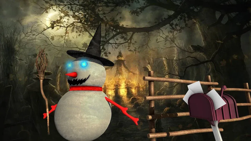 Evil Scary Snowman  Games 3d (Ивил Скари Сноумэн Геймс 3д)  [МОД Menu] Screenshot 2