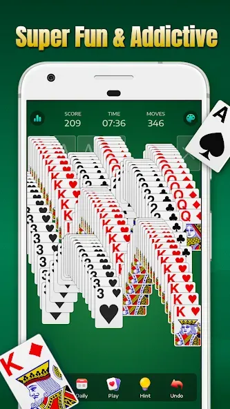 Solitaire - Classic Card Games  [МОД Бесконечные деньги] Screenshot 2