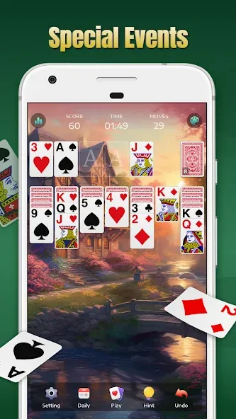 Solitaire - Classic Card Games  [МОД Бесконечные деньги] Screenshot 3