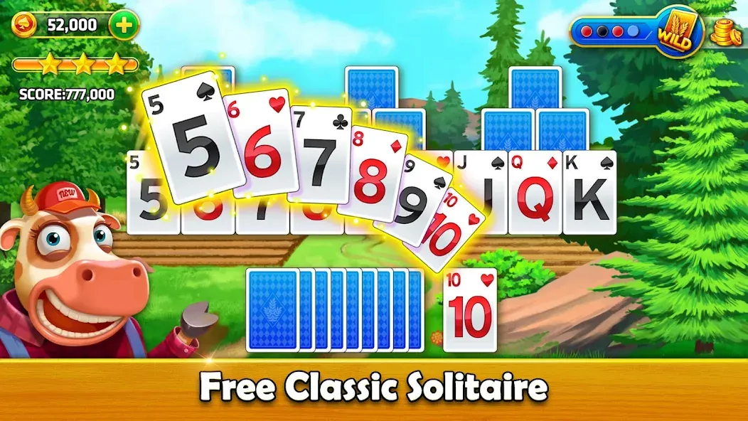 Solitaire Tripeaks - Farm Trip (Фарм Джорни)  [МОД Menu] Screenshot 5