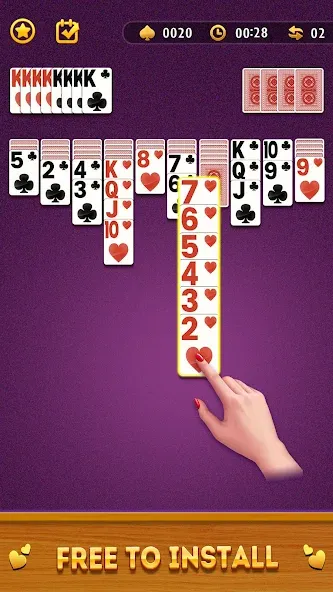 Spider Solitaire Card Game  [МОД Много монет] Screenshot 2