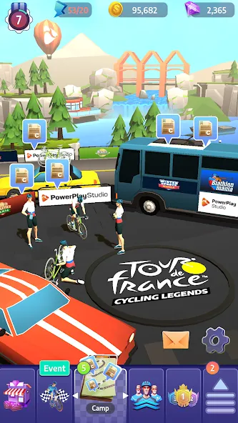 Tour de France Cycling Legends (Циклинг Легенды)  [МОД Все открыто] Screenshot 3