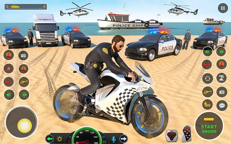 Police Car Driving: Car Games (ЮС Полис Кар Транспорт Трак)  [МОД Unlimited Money] Screenshot 2