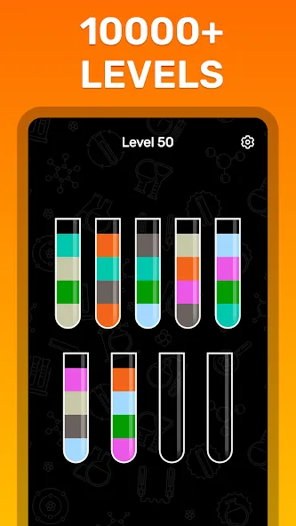 Water Sort Puzzle Color Game  [МОД Бесконечные деньги] Screenshot 5