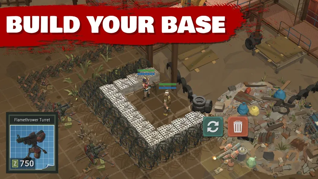 Overrun: Zombie Tower Defense (Оверран)  [МОД Бесконечные деньги] Screenshot 3